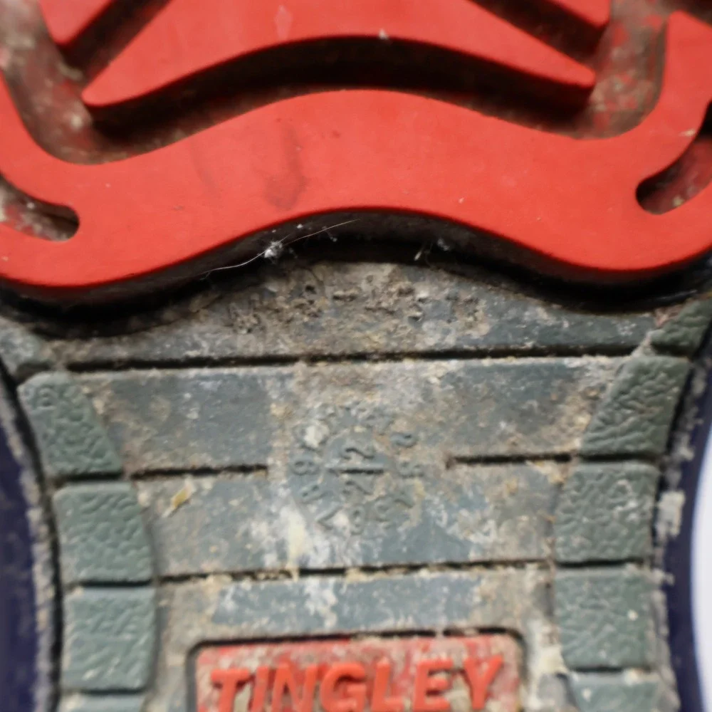 Tingley Flite Men 9 Rain Boots Blue Waterproof Slip Resistant Utility Safety Toe